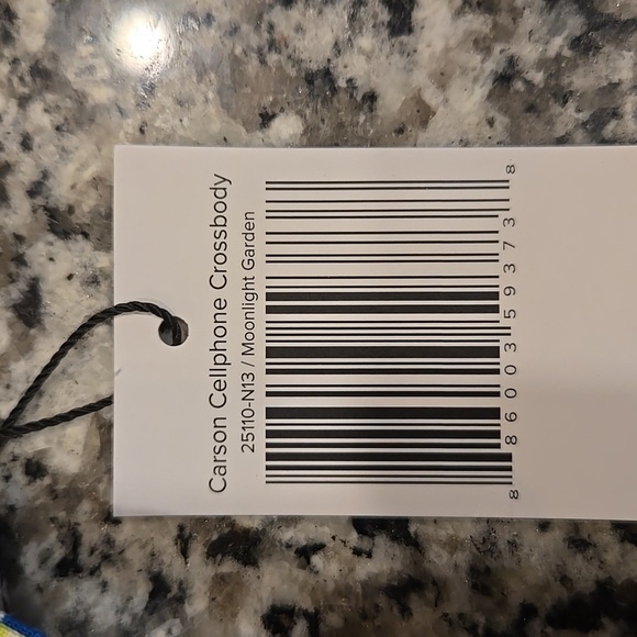 NWT. VERA BRADLEY CARSON CELLPHONE CROSSBODY. MOONLIGHT GARDEN.25110-N13. - Picture 3 of 9